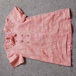 ToTo Heros Simple&Nature Orange Sherbert Linen Shift